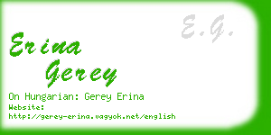 erina gerey business card